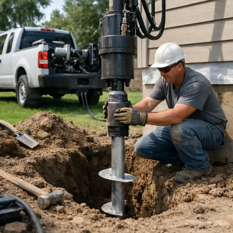 Helical Pier Installation Vestavia Hills